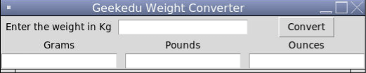 Python Weight Converter: