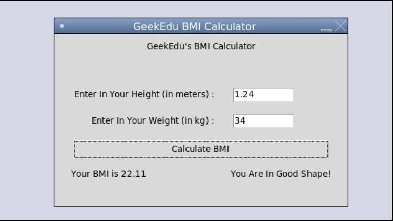 Python BMI Calculator