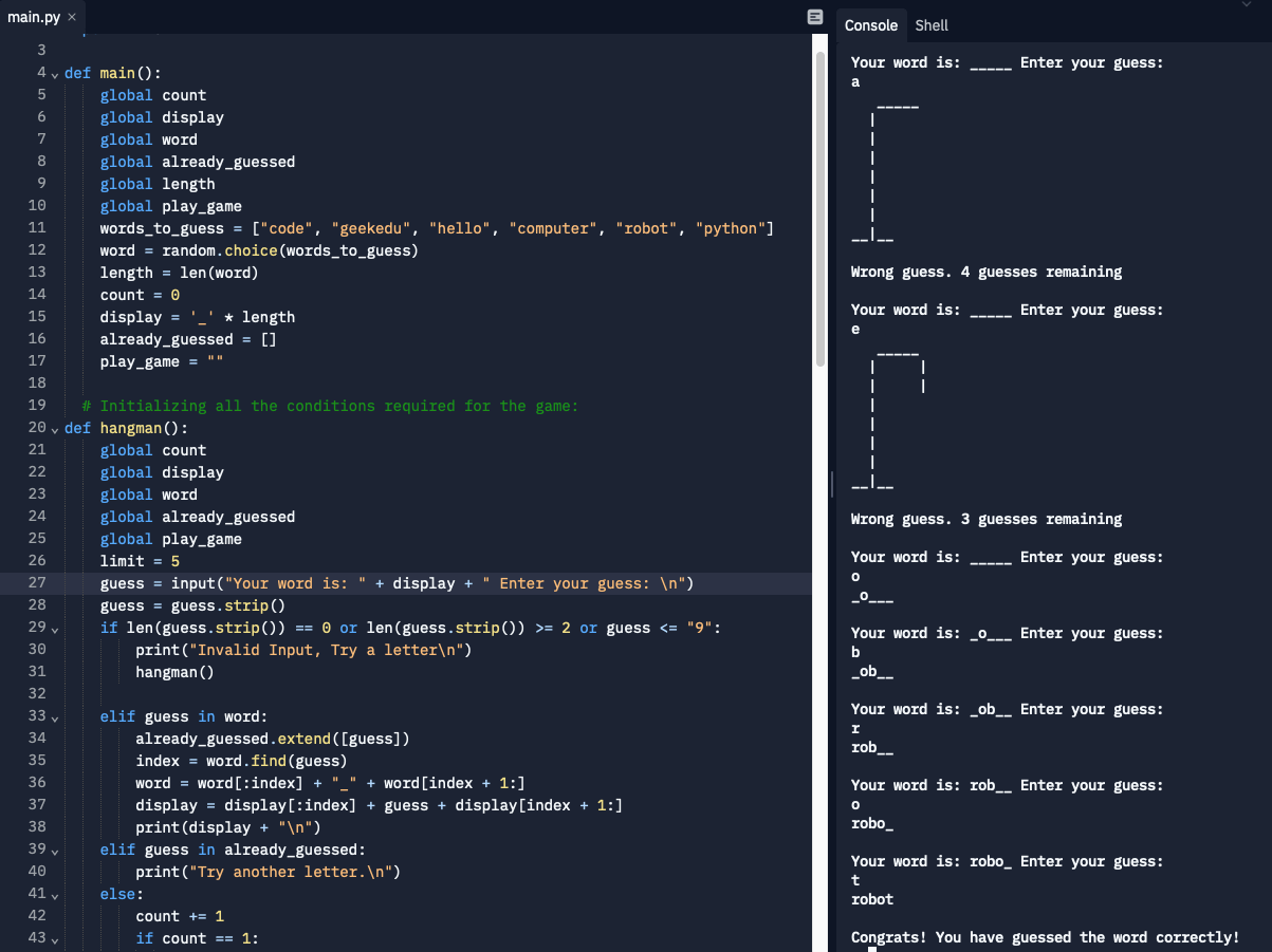 Python Hangman Game