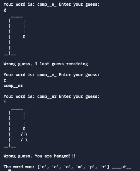 Python Hangman Game