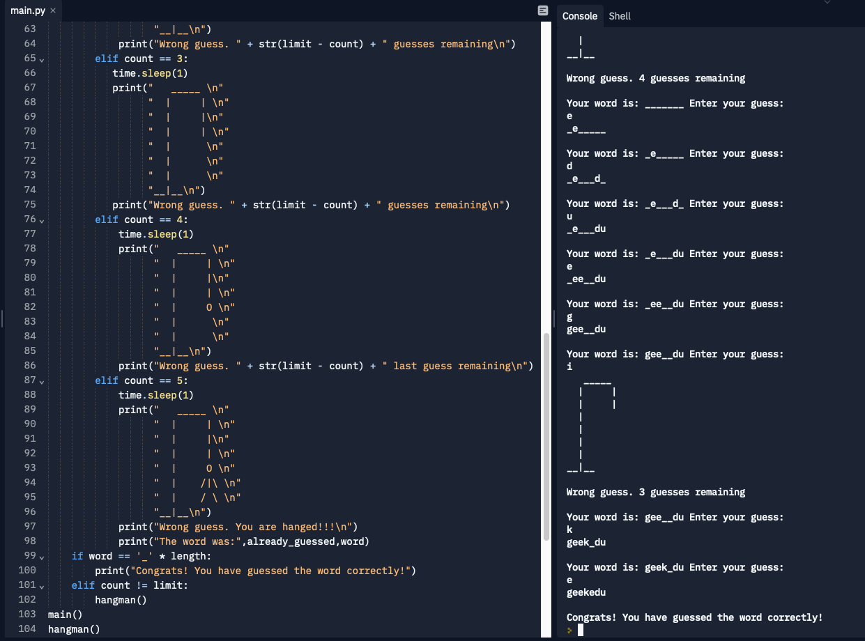 Python Hangman Game