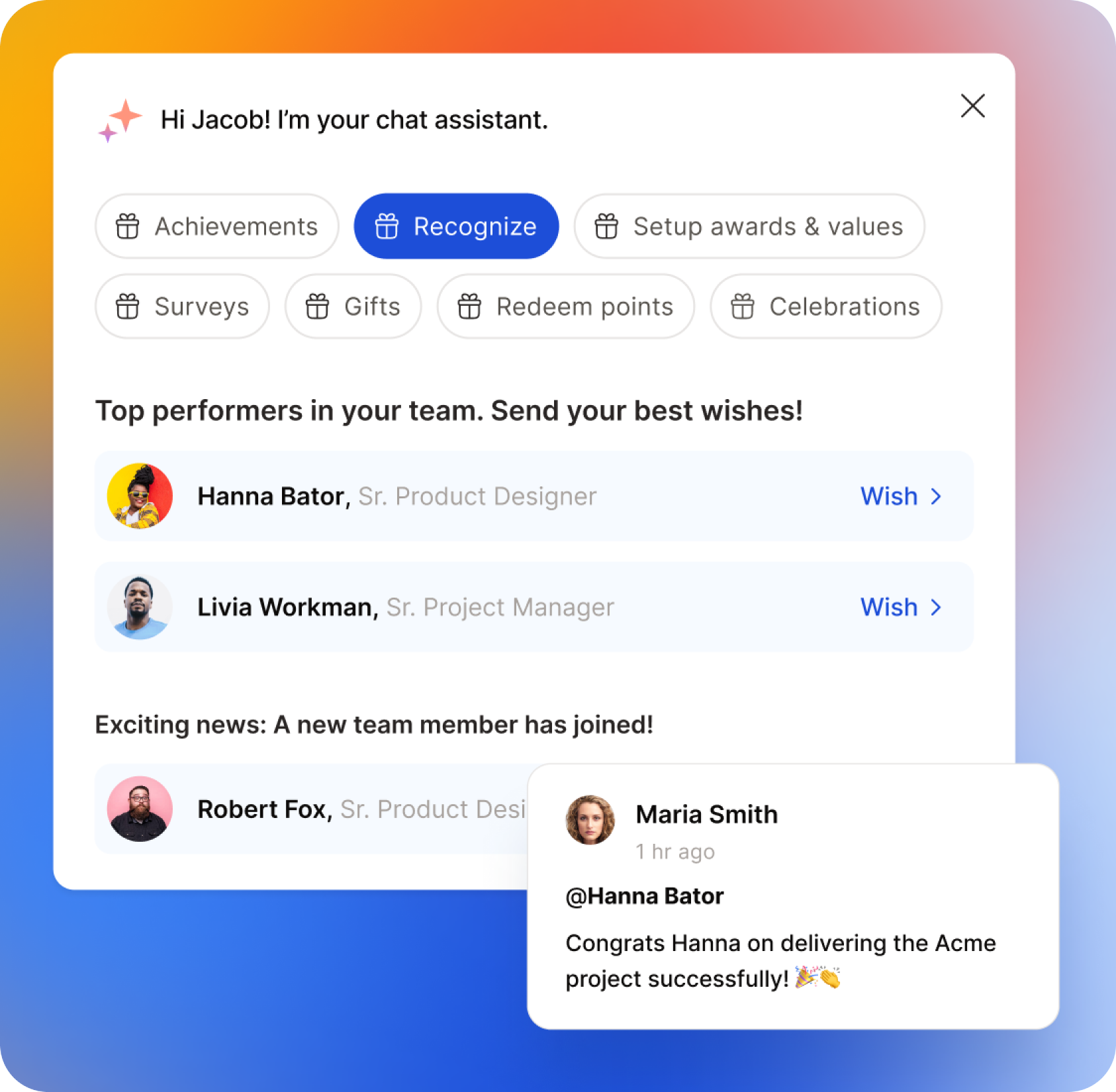 Personal Recognition Assistant
