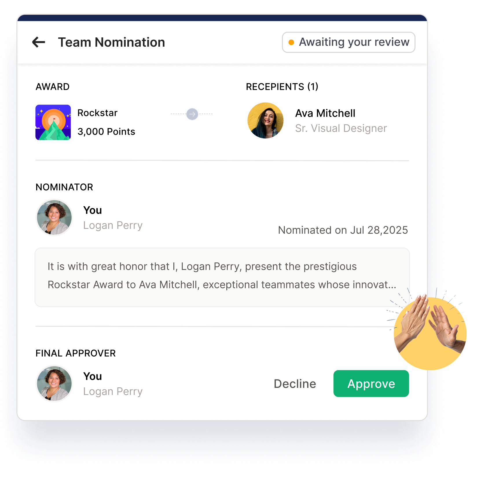 Automated Award Creation