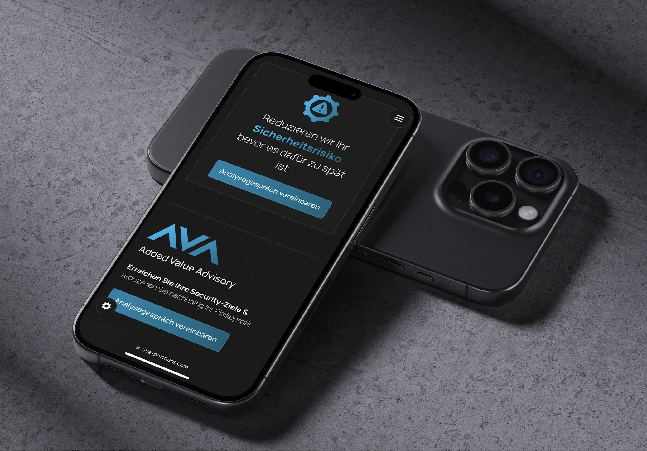Added Value Advisory Designansicht – Farbwelt und Typografie