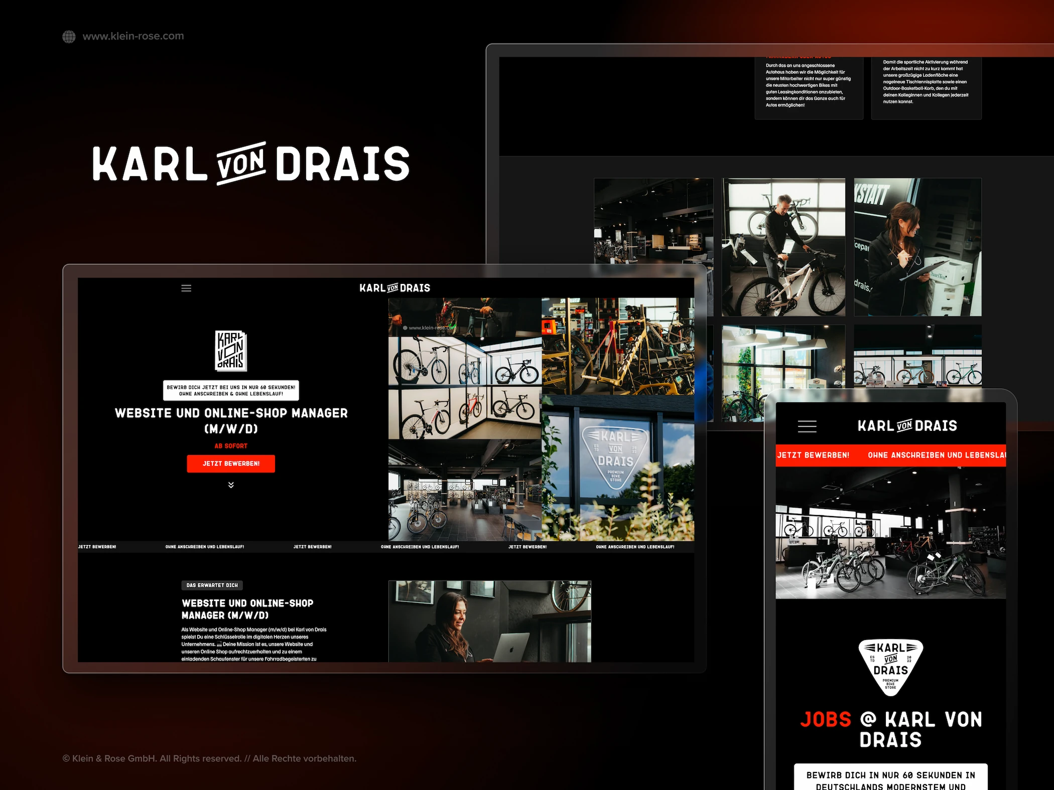 Karl von Drais Karriereportal Webdesign-Referenz – Branding und Website-Projekt von Klein & Rose Frankfurt