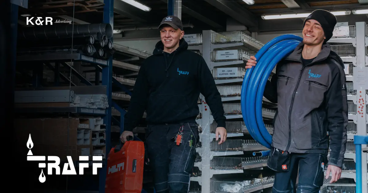 Raff Sanitär Brandshooting Projektübersicht – Portfolio Klein & Rose Kreativagentur