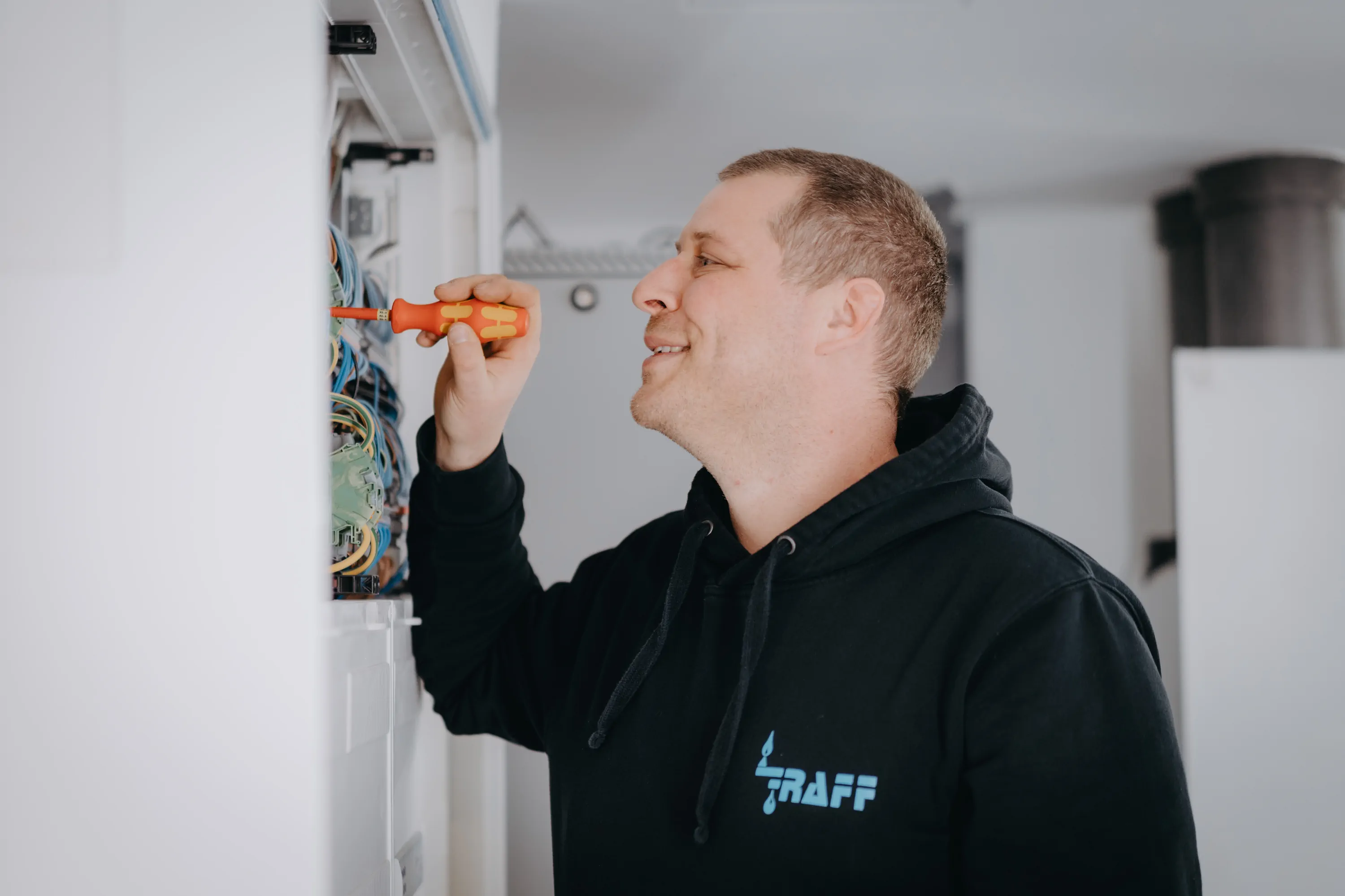 Bildproduktion Raff Sanitär – Detailperspektive