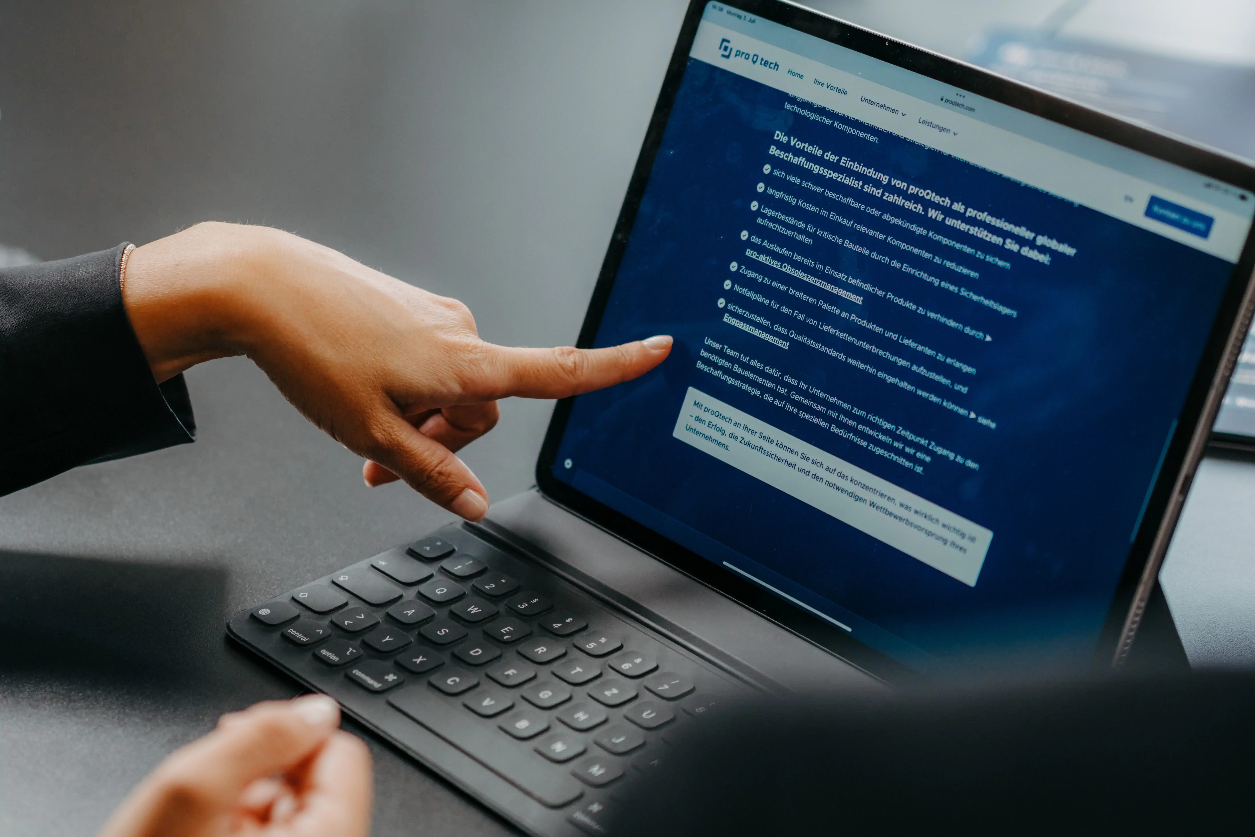 Fotoshooting proQtech – Szene Kreativprojekt