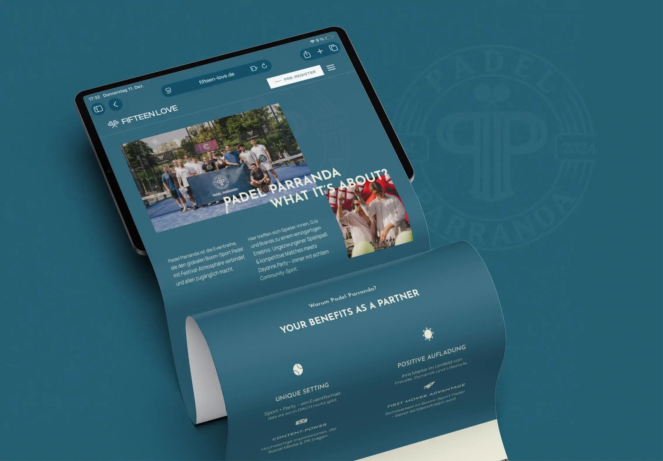 Fifteen Love Webseite Redesign 2026