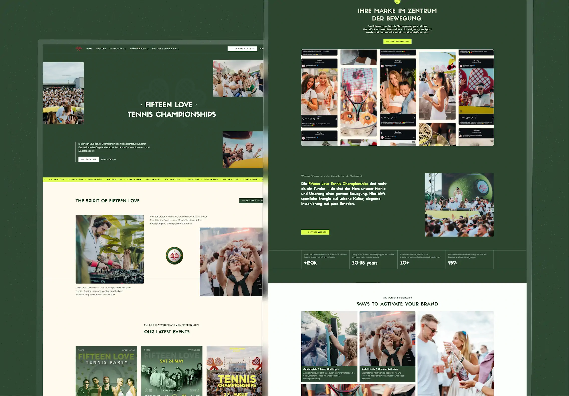 Fifteen Love RedTree Brand World - Landingpage