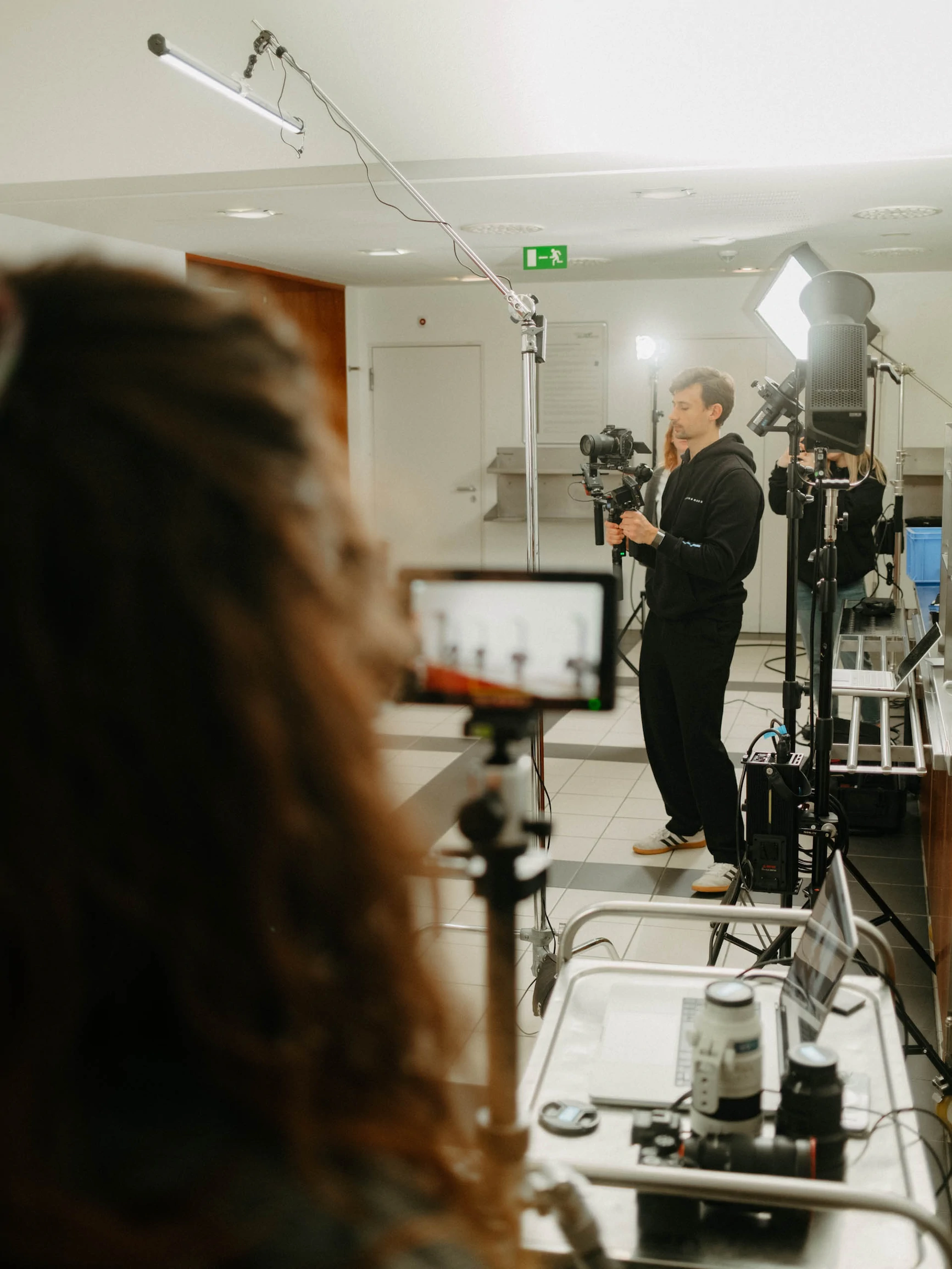 Visioncheckout Behind the Scenes - Teamarbeit am Set