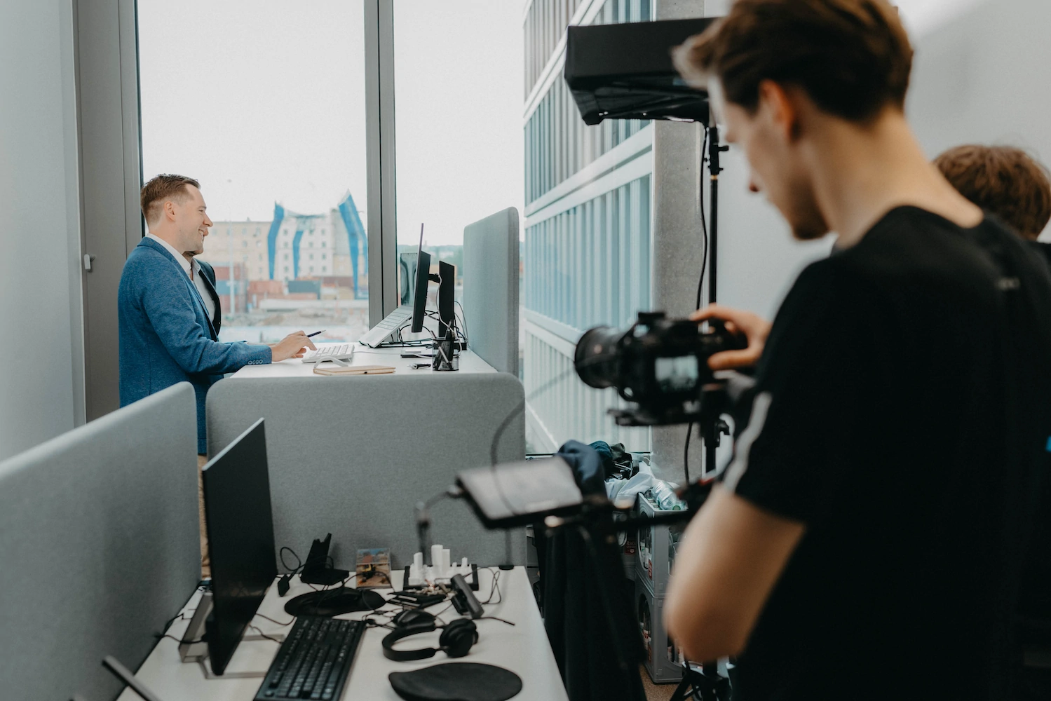Venture Advisory Partners Behind the Scenes - Teamfoto Setup