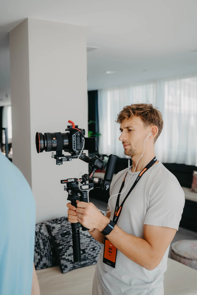 Chain4Travel Behind the Scenes - Kamerasetup