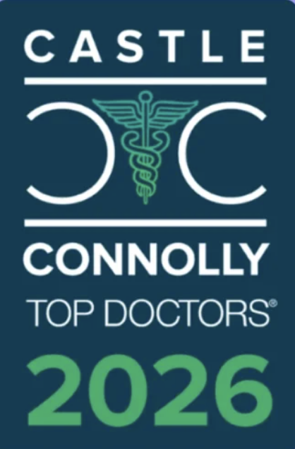 Castle Connolly Top Doctors 2026 logo featuring a medical caduceus symbol.