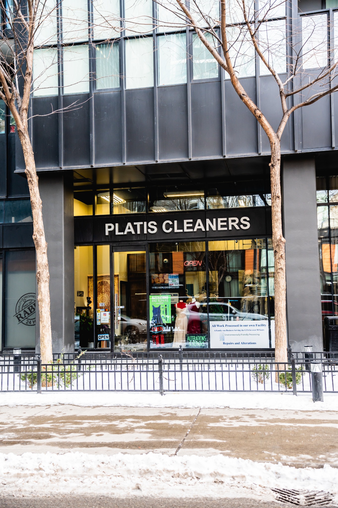 Platis Cleaners neighbourhood storefront