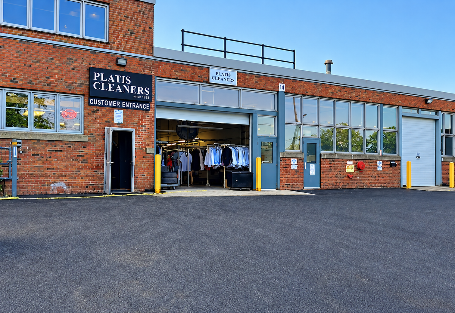 Platis Cleaners professional centralized cleaning facility in Toronto