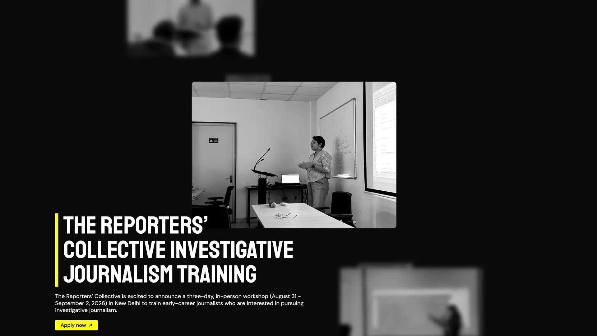 Investigative Journalism Training des Reporters' Collective