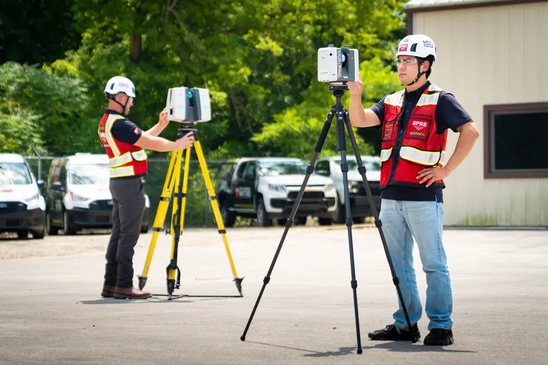 GPRS Project Managers conduct 3D laser scans.