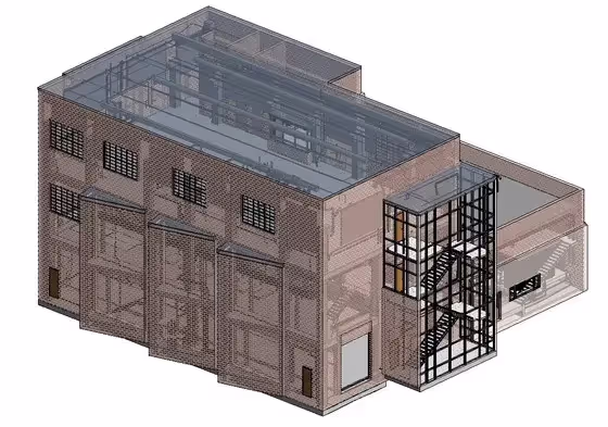 A building information model of a facility.