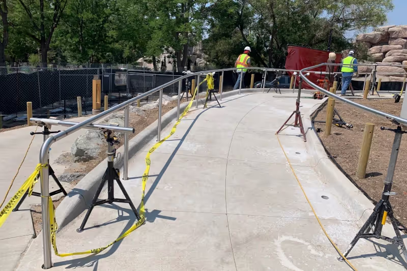 3D concrete printing sidewalk