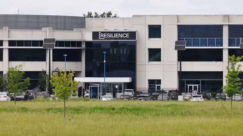 A multi-story medical research facility.