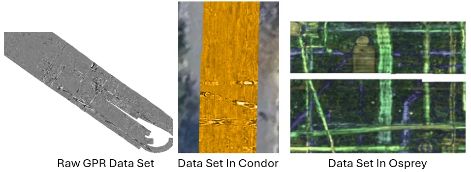 Display Raw GPR Data * QC Data As It Is Captured in Real Time *Filter Out Poor GPS Data Points * Cut Large Data Sets into Smaller Units for Processing