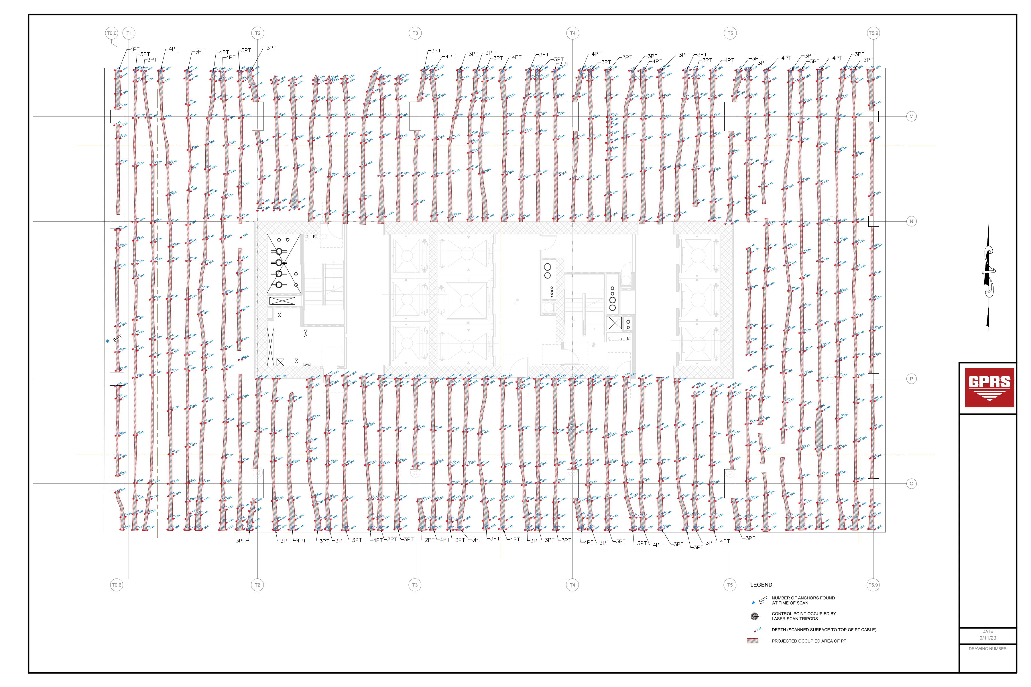 2D CAD Drawing of Concrete Findings