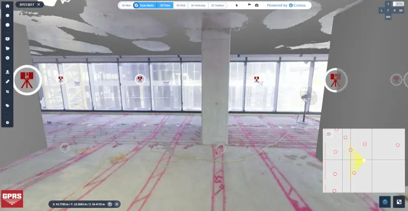How Does a 3D Laser Scanner Capture Concrete Markings?