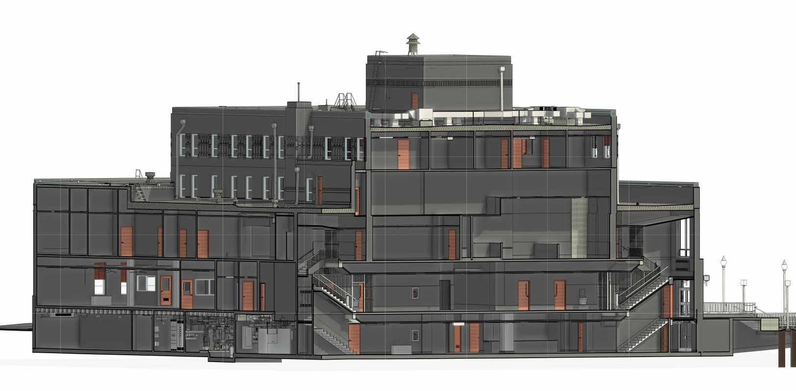 Elevation View Courthouse for Renovation