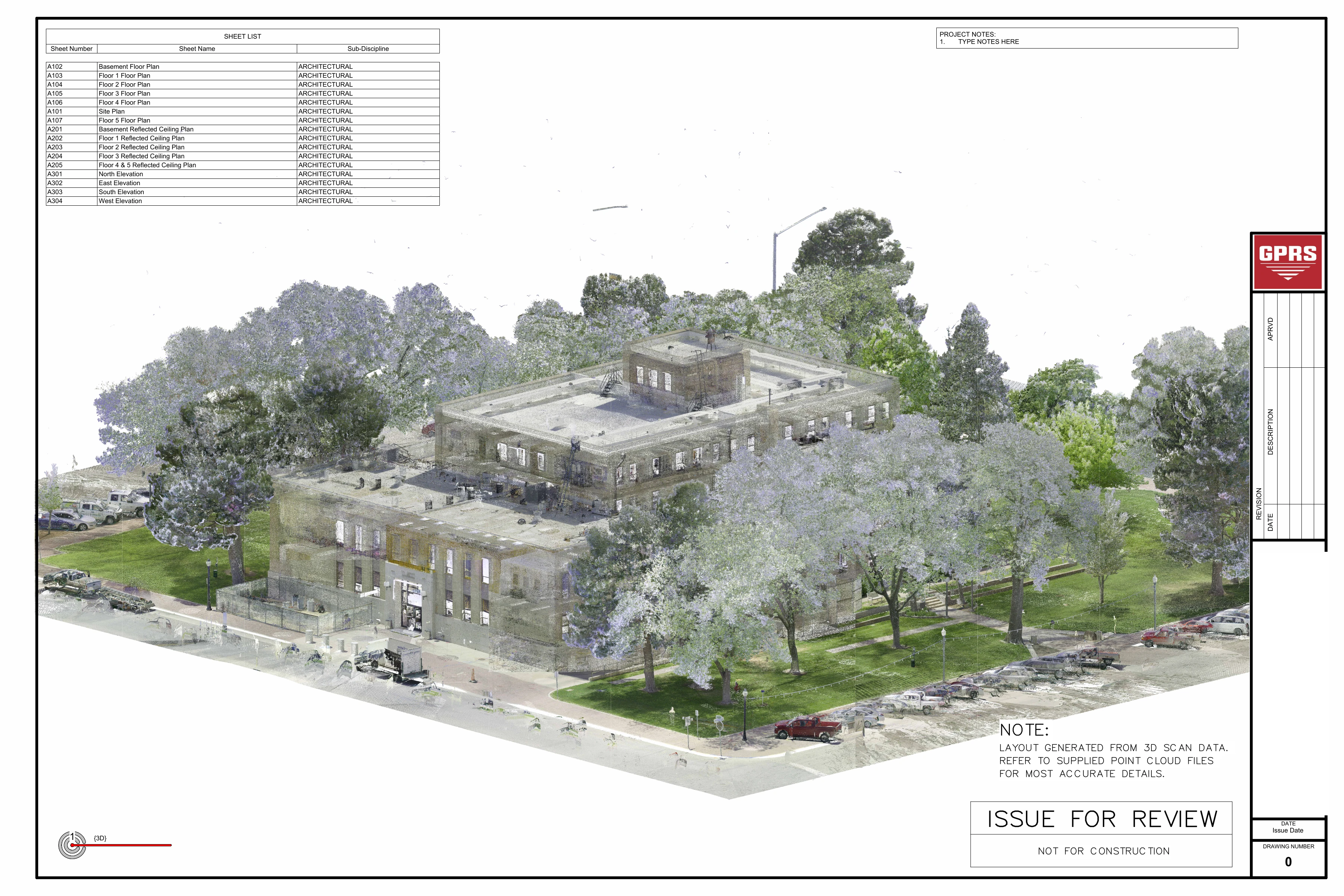 2D CAD Drawings Historic Courthouse for Renovation