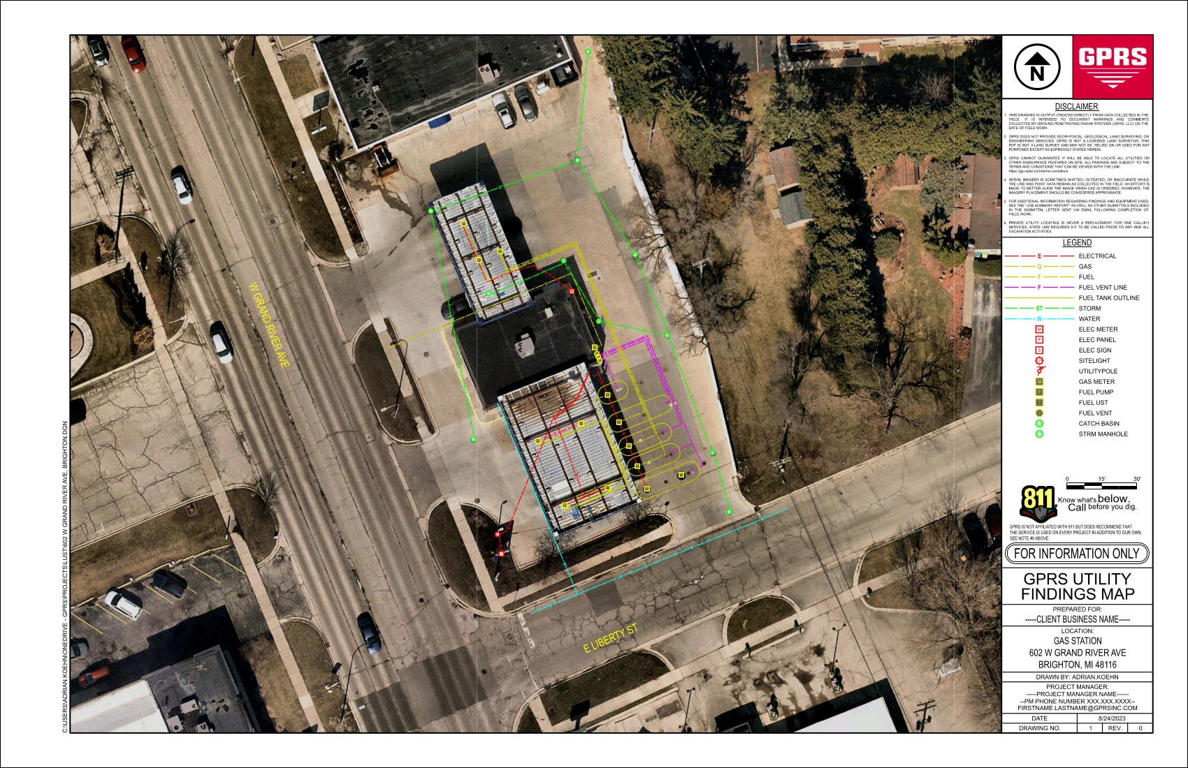 GPRS Utility Locating, Mapping, and Modeling for Environmental Due Diligence