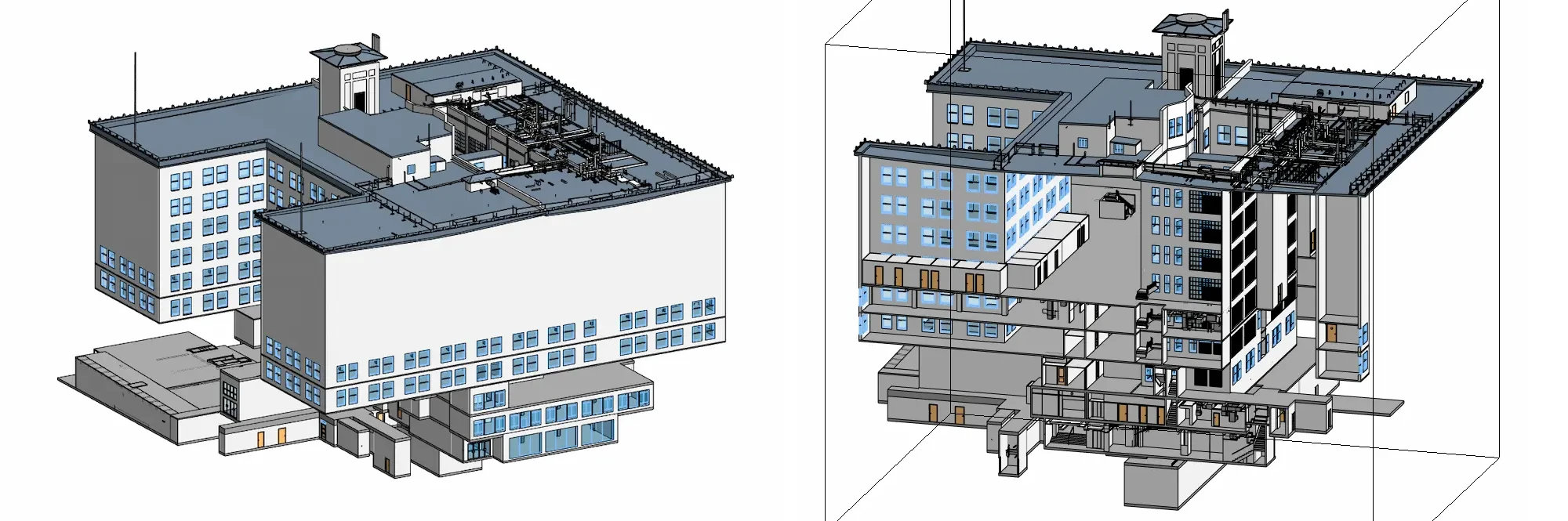 3D BIM Model of Data Center
