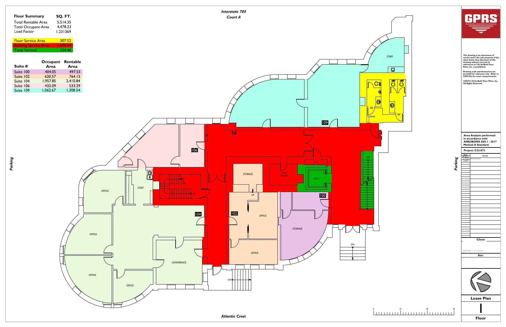 2D Floor Plans, 2D CAD Floor Plan from GPRS