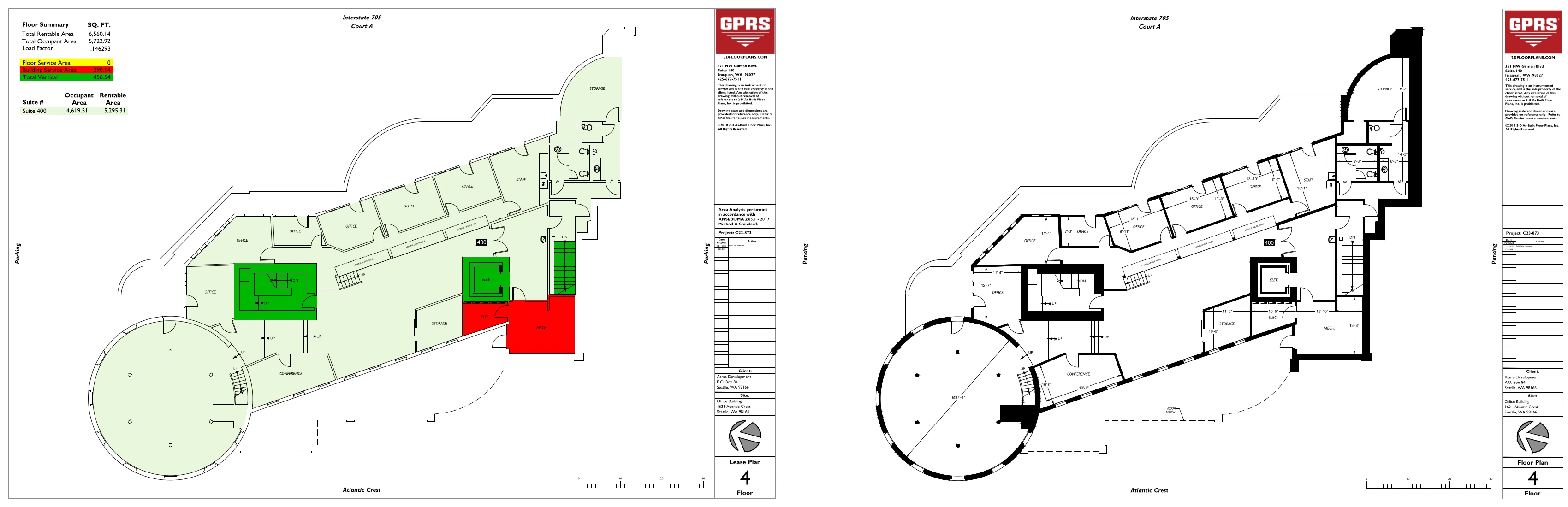 GPRS BOMA Lease Plans and Area Analysis