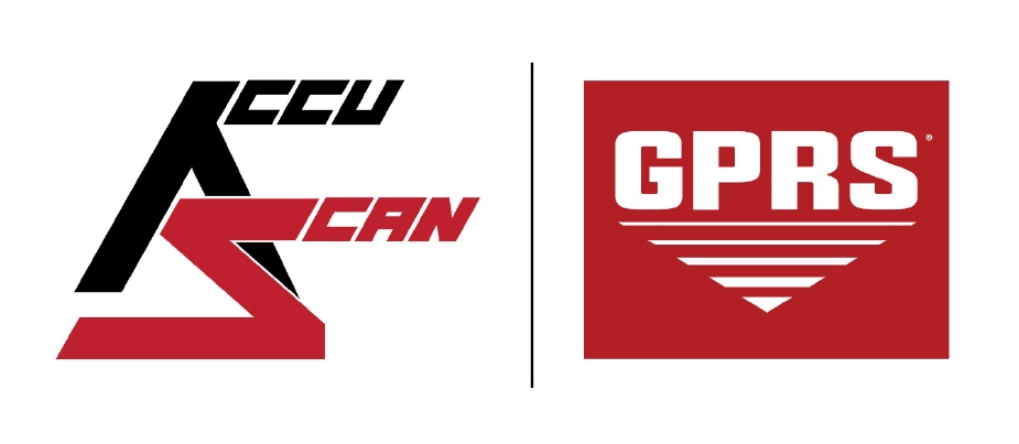 A red and white logo for GF American. - GPRS Images
