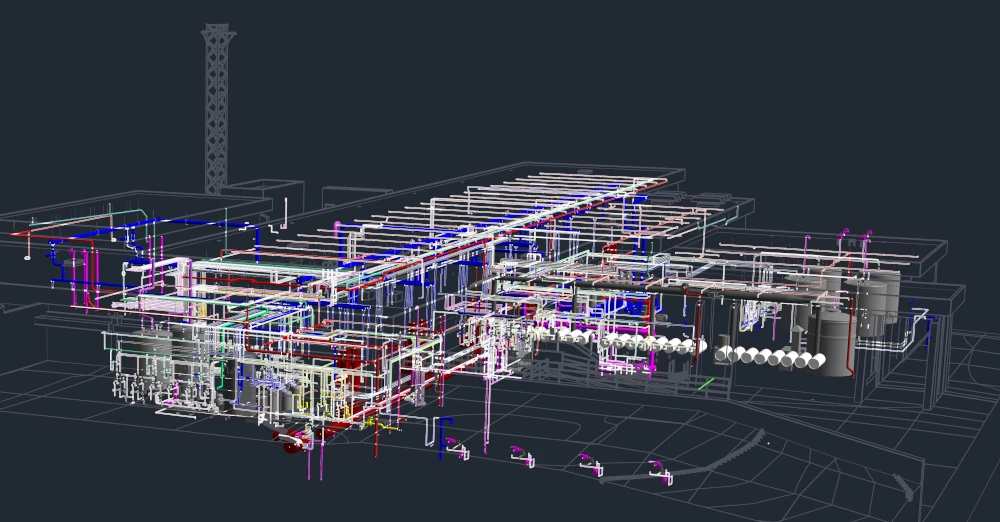 3D Laser Scanning Water Treatment Plant for Major Infrastructure Upgrade