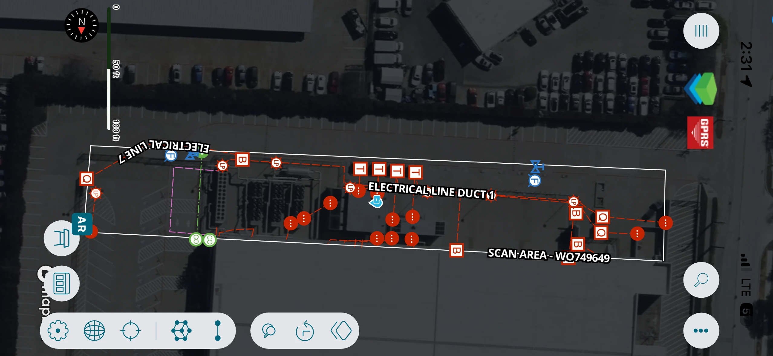 data center utility map