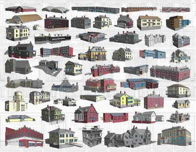 GPRS’ 3D BIM Model Collage of Williams College