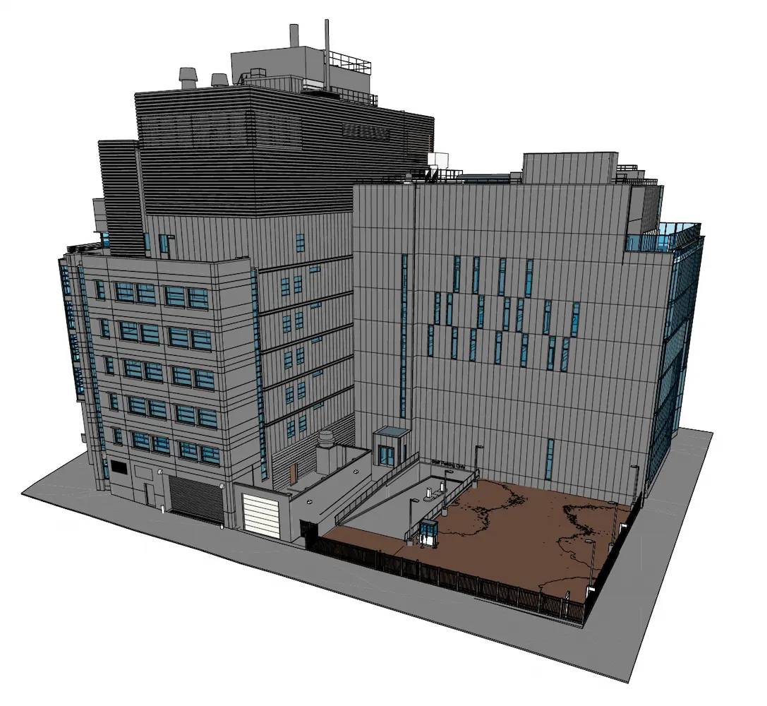 GPRS 3D BIM model of the Irving Medical Center.