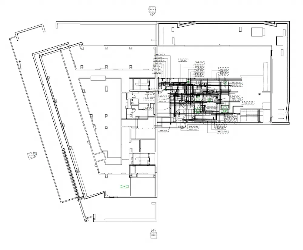 GPRS MEP plan of Columbia University’s Irving Medical Center.