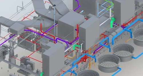 CAD of a factory | GPRS