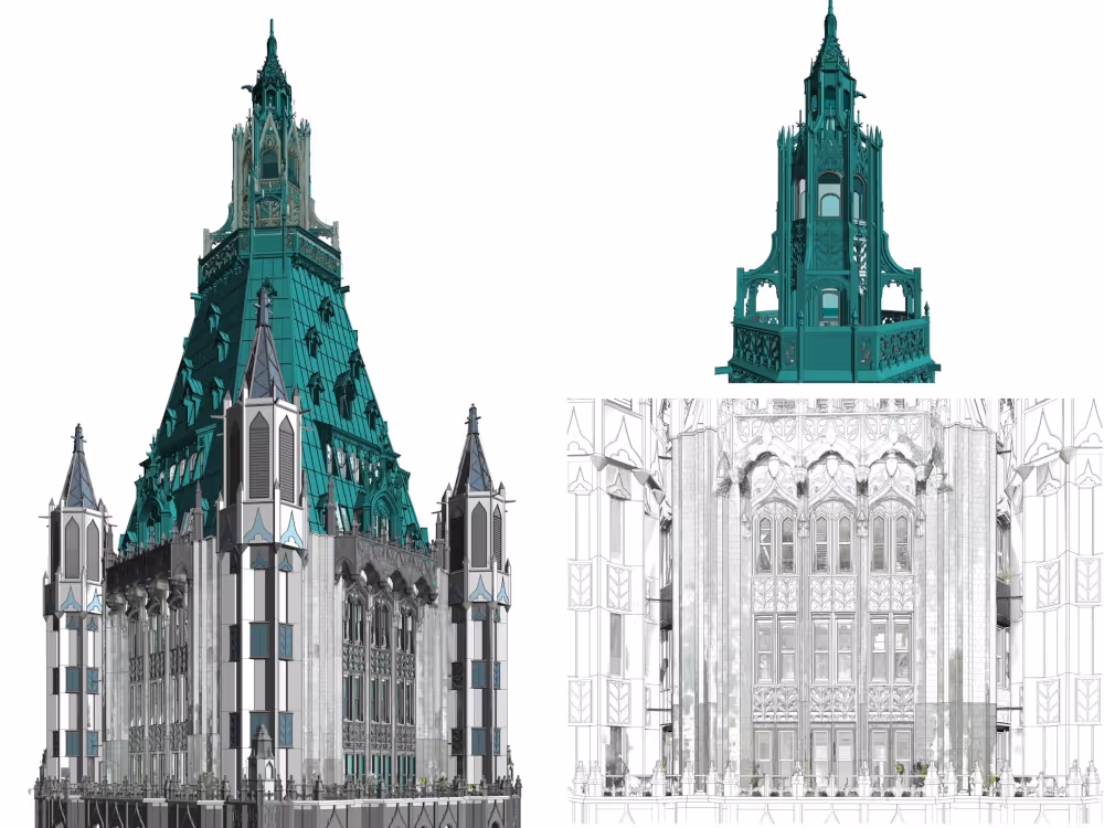 Laser Scan & Drone Survey for the Woolworth Building Pinnacle Penthouse - GPRS