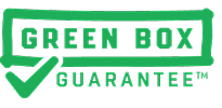 A green logo for a green box guarantee. - GPRS Images