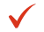 Red check icon