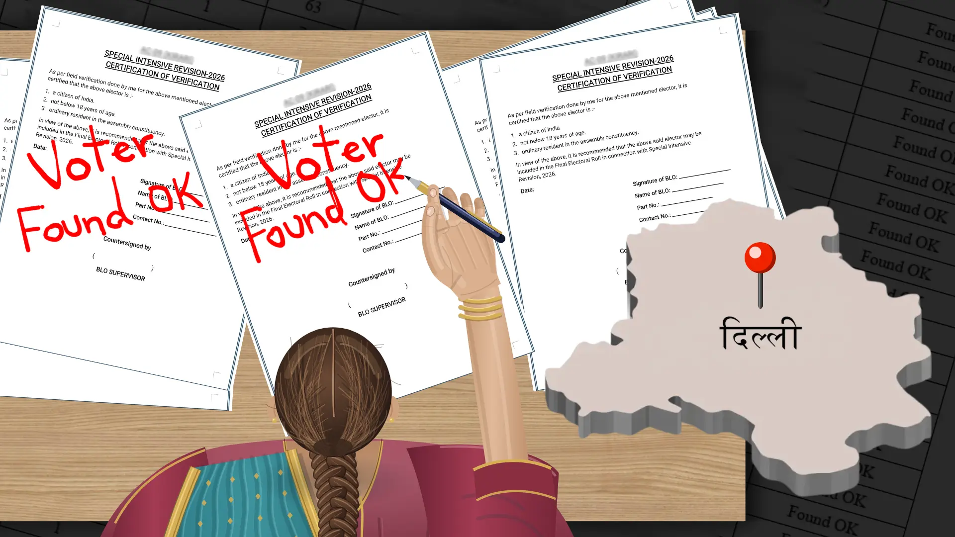 Delhi SIR: ECI Forcing BLOs to Sign Off on Voters Without Verification
