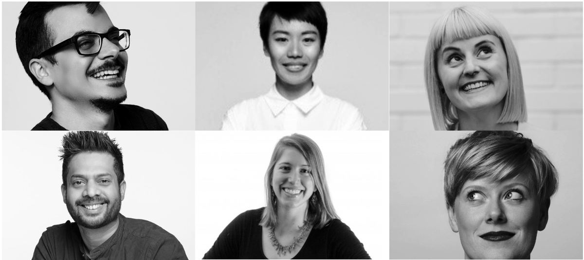 six headshot photos of Jennifer KAy, Siddharth Muthyala, Francesca Desmarais, Ale Ergeio, Hao-Ting Chang, and Linn Vizard.