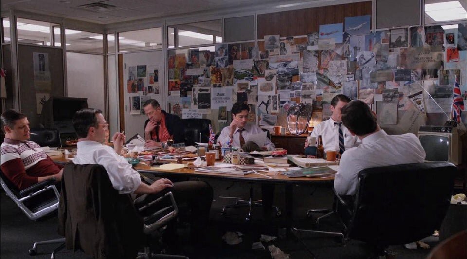 the mad men writers room.