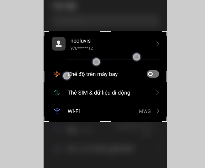 Cách chụp ảnh màn hình điện thoại Oppo bằng 3 ngón tay đến vùng bạn muốn chụp