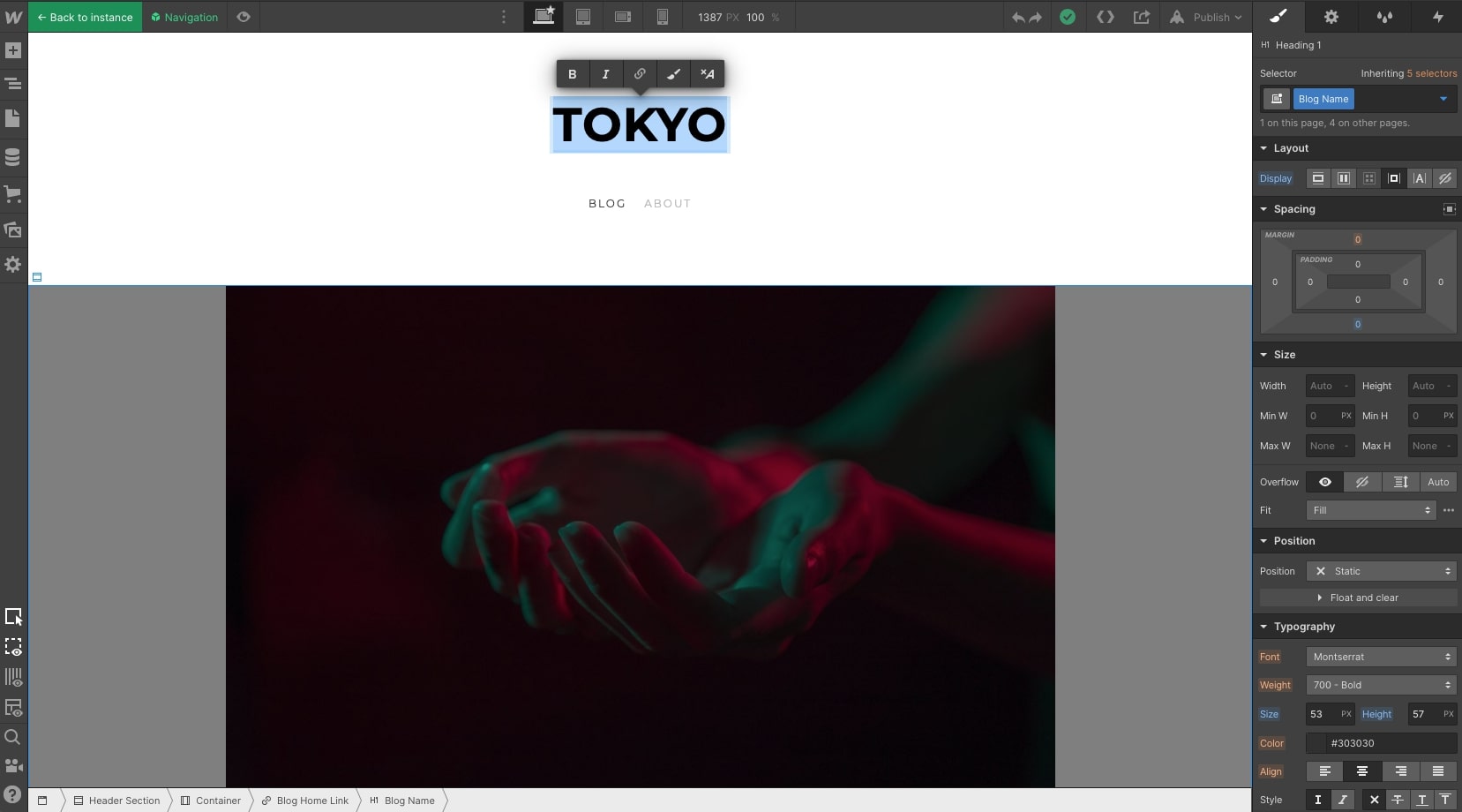 tokyo webflow template