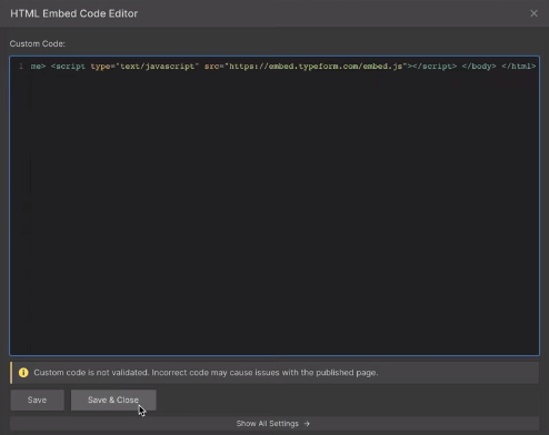 html embed code editor